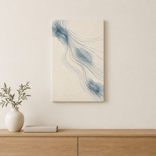 Tide Memory | Nordic Abstract Canvas Art