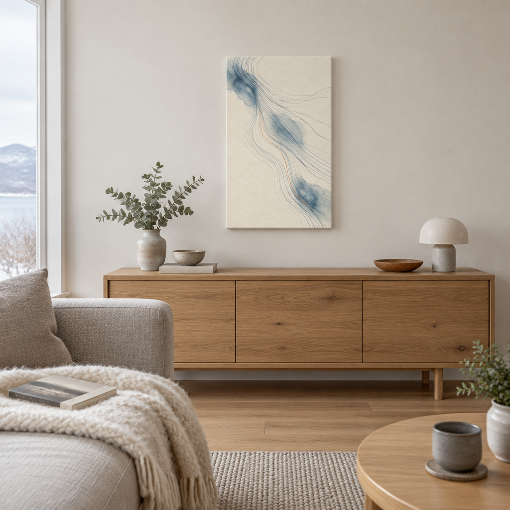 Tide Memory | Nordic Abstract Canvas Art