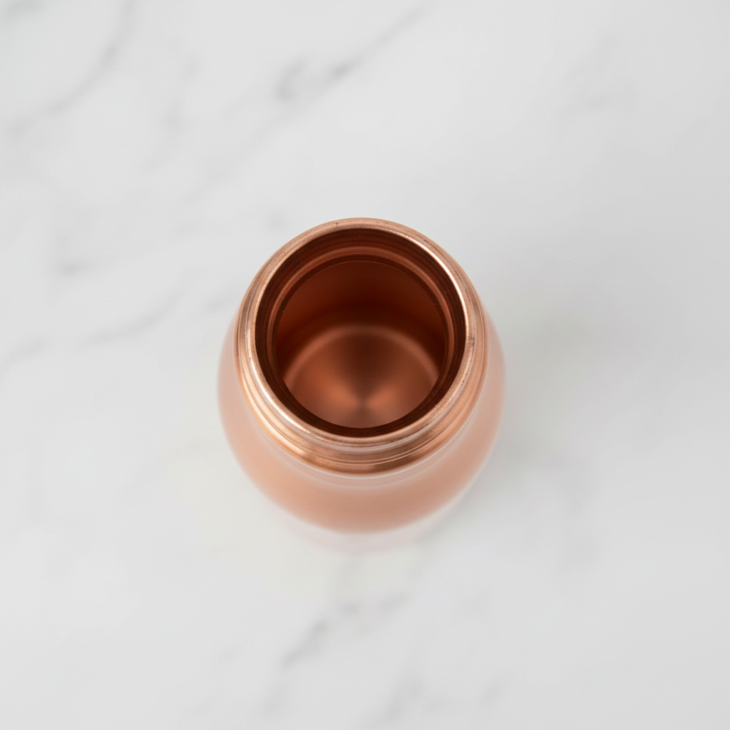 Pure Copper Water Bottle – Dual Texture Hammered Design 950ml | Ayurvedic