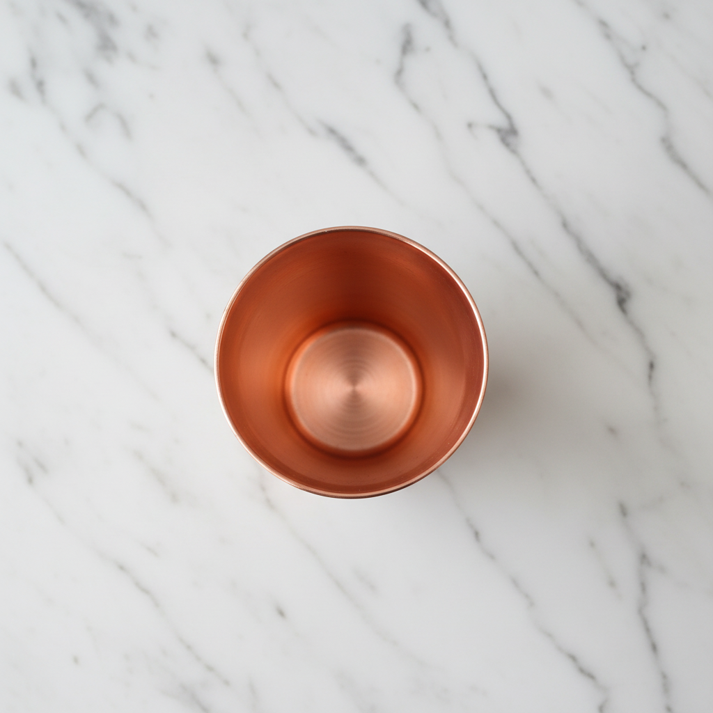Handmade Pure Copper Retro Cup — 400ml | Face of Norway