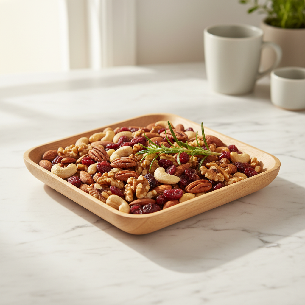 Neem Wood Snack Serving Tray | Handcrafted Antibacterial Serving Plate