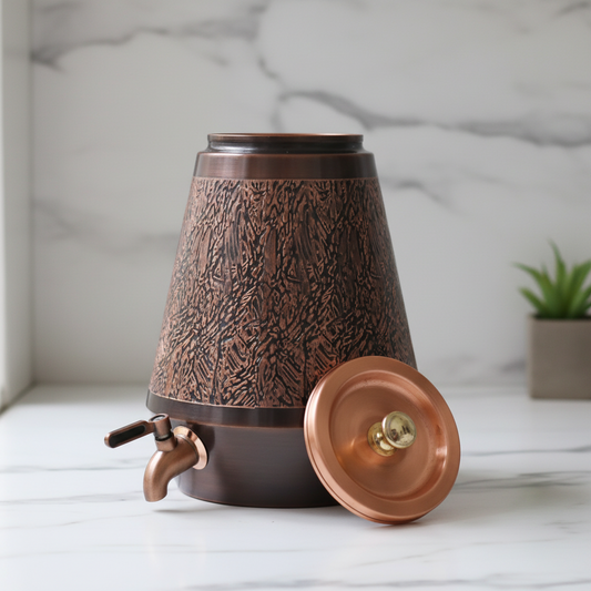 Pure Copper Water Dispenser Conical Antique Ozone Design – 5L