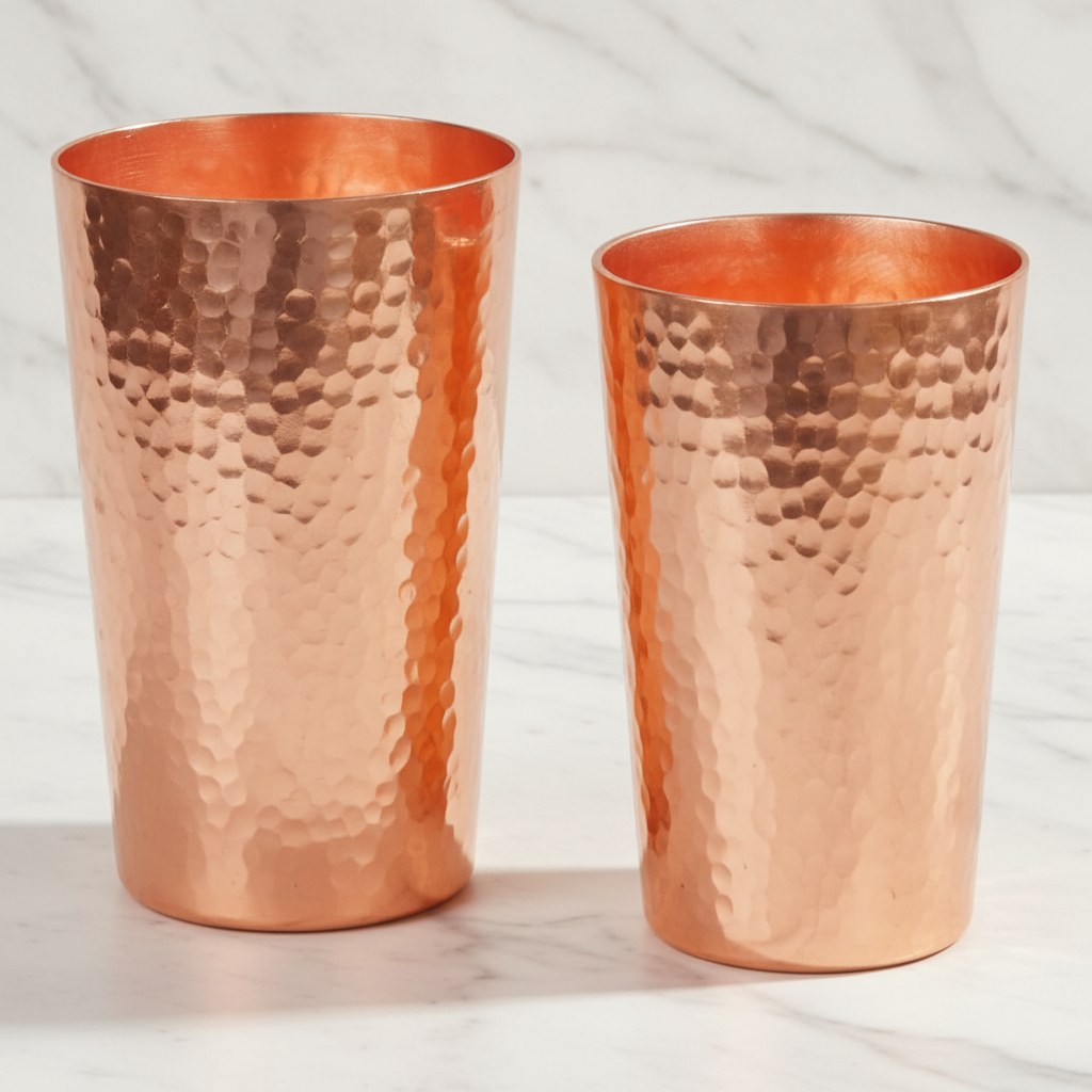 Pure Copper Mug – Handcrafted Hammer Texture | 280ml & 360ml