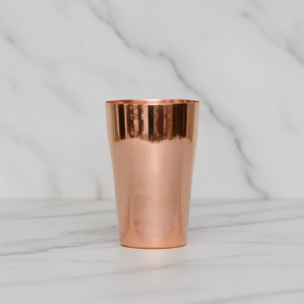 Handmade Pure Copper Retro Cup — 400ml | Face of Norway