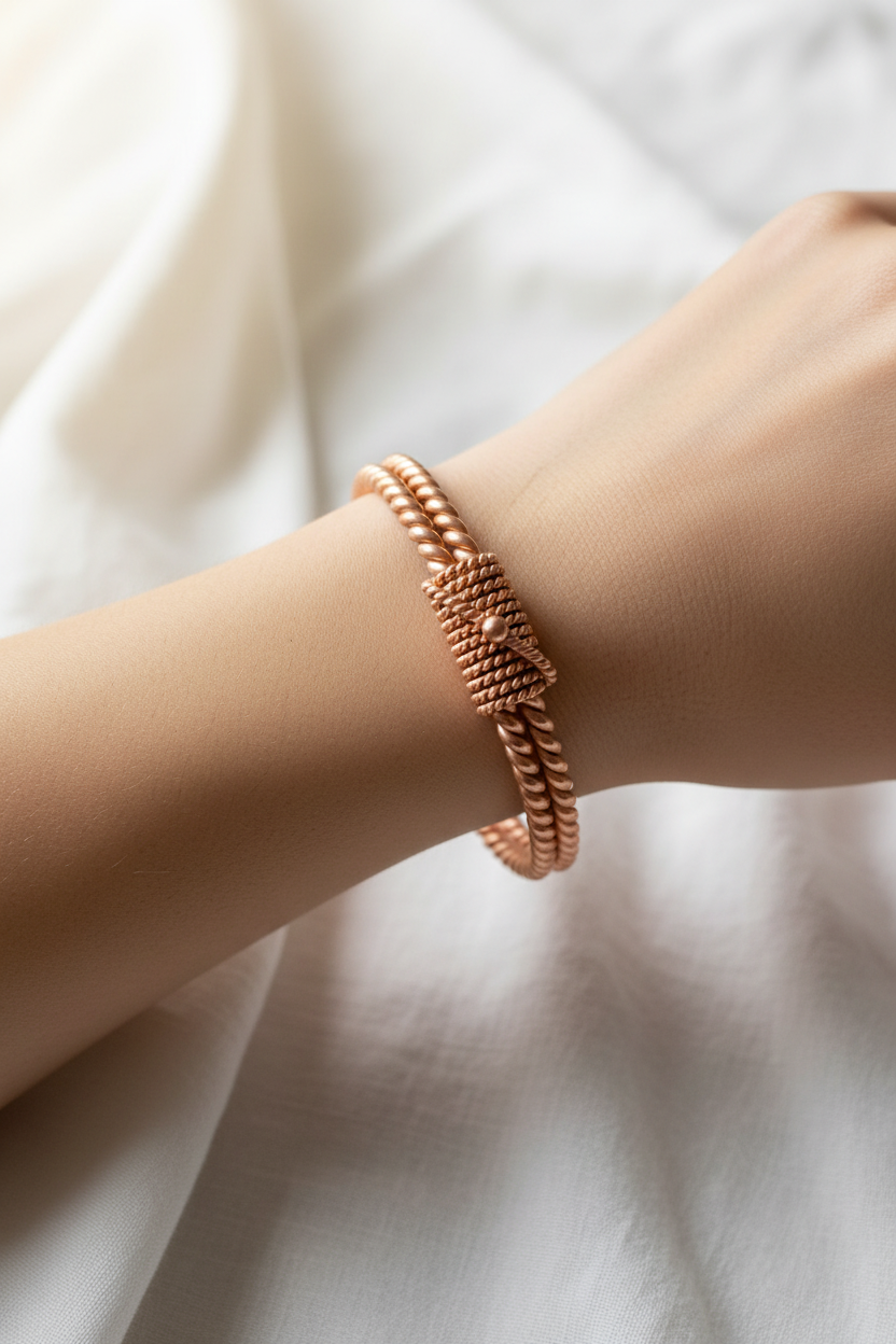 Copper Tensor Bracelet – Pure Copper | Sacred Frequency | Handcrafted